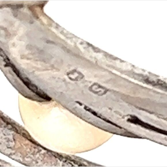 Mikimoto Estate Akoya Pearl XL Spray Brooch Sterling Silver 7.62 mm M265 - Picture 8 of 13